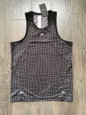 FABLETICS Womens Black Grid Performance Tank NWT